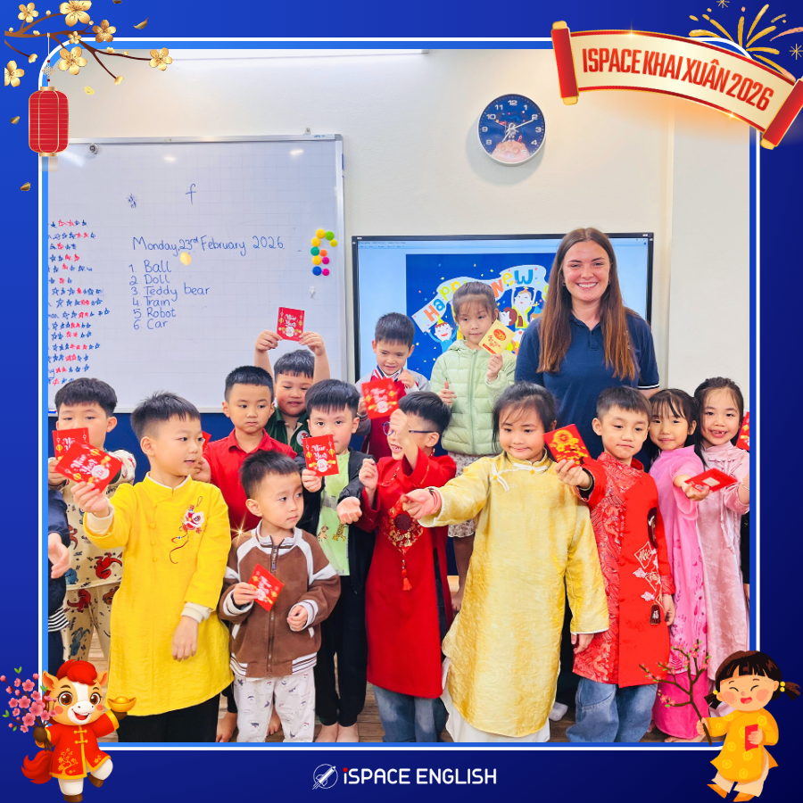 Rộn Ràng Không Khí Khai Xuân Bính Ngọ Tại ISPACE ENGLISH